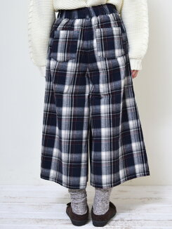 \WINTERSALE30%OFF/起毛ビエラガウチョレディース,ボトムス,ガウチョパンツ,ワイドパンツ,チェック,秋冬トレンド,カジュアル,ハトマスト,ナチュラル