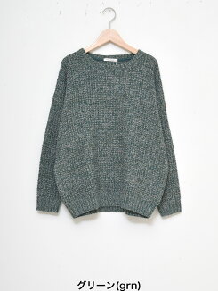 ≪1/8発売≫\WINTERSALE30%OFF/MIXニットドルマンプルオーバーレディース,トップス,ニット,ハトマ定番,冬,大人カジュアル,気になる体型カバー,MIX