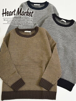 ≪1/8発売≫\WINTERSALE30%OFF/2色MIXクルーネックプルオーバーレディース,クルーネック,プルオーバー,体型カバー,MIX,ハトマスト,ニット,気になる体型カバー,冬のおでかけコーデ,カジュアル