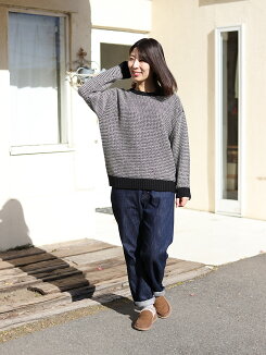 ≪1/8発売≫\WINTERSALE30%OFF/2色MIXクルーネックプルオーバーレディース,クルーネック,プルオーバー,体型カバー,MIX,ハトマスト,ニット,気になる体型カバー,冬のおでかけコーデ,カジュアル