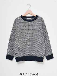 ≪1/8発売≫\WINTERSALE30%OFF/2色MIXクルーネックプルオーバーレディース,クルーネック,プルオーバー,体型カバー,MIX,ハトマスト,ニット,気になる体型カバー,冬のおでかけコーデ,カジュアル