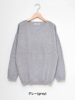 クリスマス限定!税別3000円以上で店内送料無料\WINTERSALE30%OFF/肩落ちゆるVネックプルオーバーハトマスト,ナチュラル,長袖,冬,温かい,ニット,無地,あったか素材,トレンド