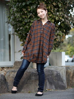 \最大20%OFFクーポン開催中/ヘンリースキッパーチュニック1812レディース,トップス,あったか素材,ハトマ定番,体型カバー,秋冬トレンド,ハトマスト,気になる体型カバー