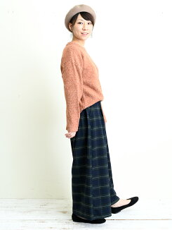 MIX糸シンプルプルオーバーレディーストップス,プルオーバー,体型カバー,ハトマスト,長袖,冬,カジュアル,秋冬トレンド,ニット,定番,人気