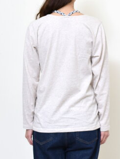 \WINTERSALE30%OFF/三つ編みロンTeeレディース,トップス,ロンT,三つ編み,冬,カラーバリエーション,綿,安心感,定番,フィット感,重ね着,ハトマスト