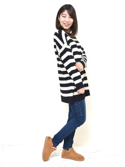 \WINTERSALE50%OFF/ニットドルマンチュニック-3レディース,トップス,チュニック,ドルマン,ニット,カジュアル,チュニック丈,やわらか,気になる体型カバー,ハトマスト,ボーダー,無地