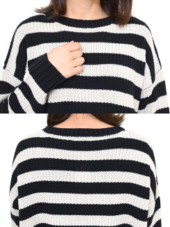 \WINTERSALE50%OFF/ニットドルマンチュニック-3レディース,トップス,チュニック,ドルマン,ニット,カジュアル,チュニック丈,やわらか,気になる体型カバー,ハトマスト,ボーダー,無地