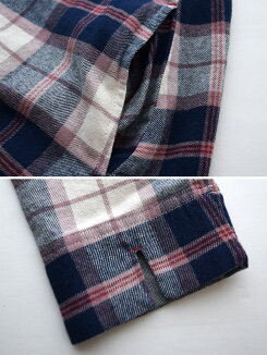 チェック起毛バックシャンチュニックレディース,トップス,チュニック,バックシャン,ハトマ定番,チェック柄,秋,冬,起毛,ナチュラル,体型カバー