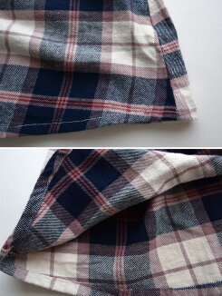 チェック起毛バックシャンチュニックレディース,トップス,チュニック,バックシャン,ハトマ定番,チェック柄,秋,冬,起毛,ナチュラル,体型カバー
