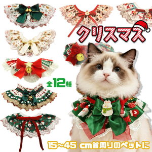 ペット用 首飾り クリスマス 犬 2個 リボン よだれカバー レース ネックレス 猫首輪 2点セット 犬用首輪 猫の首輪 かわいい 小型犬 中型犬 いぬ くびわ しつけ 躾 おしゃれ かわいい 犬の首輪