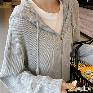 パーカー レディース トップス フード付き ゆったり カジュアル 羽織 ファスナー付き キレイめ おしゃれ シンプル 20代 30代 40代