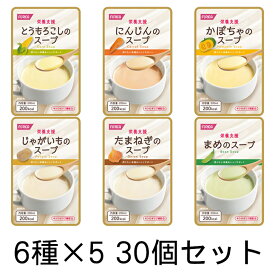 介護用品 福祉用具 介護食 ドリンク 栄養機能食品 栄養支援スープ 詰合せ / 568365 6種類×各5個入（30P）セット [軽減税率]【返品不可】