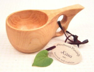 Kuksa ククサ 2つ穴 L マグカップ コップ 北欧 出産祝い 木製マグカップ 木製カップ 木製コップ 木製 カップ グッズ おすすめ 通販 人気