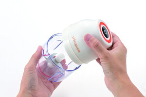 プリマ・ポポ 充電式ミニチョッパー スライサー 調理器具 電動 小型 コードレス 電動スライサー チョッパー 下ごしらえ フードチョッパー 充電式 コンパクト 野菜 カット キッチン家電 カッ