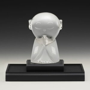 【代引き不可】甲州水晶貴石細工 十徳 お願い地蔵 伝統工芸士 田中佑幸作 開運インテリア 開運 置物 置き物 飾り物 縁起物 水晶 彫刻 お守り 仏像 お願地蔵様 梵字 福徳 十徳 刻印 願王尊 地