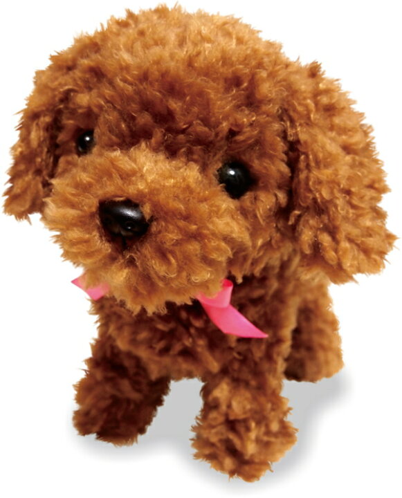 楽天市場 元気な仔犬 トイプードルのショコラちゃん ぬいぐるみ 動くぬいぐるみ 電子ペット 動くおもちゃ 犬 おもちゃ 動く犬 子供 キッズ 幼児 誕生日 プレゼント 育成会 二次会 景品 グッズ おすすめ 通販 人気 ハートドロップ