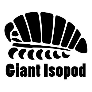Giant Isopod�i�_�C�I�E�O�\�N���V�j ver.10 �J�b�e�B���O�X�e�b�J�[ 2���g ����16.5cm×����13.5cm �剤�O�\�N���V �n���h���C�h
