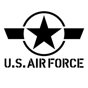 U.S.A.F 095 ��F���^RN�i�ċ�R���`�[�t�j�J�b�e�B���O�X�e�b�J�[ �~�j�T�C�Y 3���g ����11cm×����7.7cm �n���h���C�h �f�J�[�� �A�����J��R�C���[�W