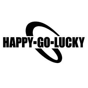 �J�b�e�B���O�X�e�b�J�[ HAPPY-GO-LUCKY 004�i�n�b�s�[�S�[���b�L�[�j2���g ����18.5cm×����9.4cm �n���h���C�h �f�J�[��