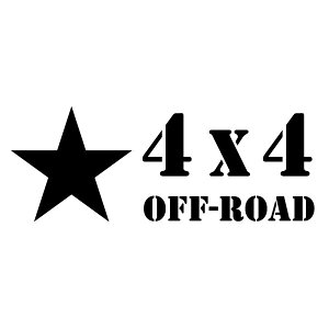 4x4 OFF-ROAD 09�ihi�X�^�[�j�唻L�T�C�Y �J�b�e�B���O�X�e�b�J�[ 2���g ����29cm×����11cm �n���h���C�h �f�J�[��