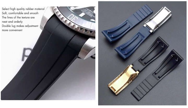 ロレックス ラバーベルト ブラウン　20mm 楽天市場】腕時計用 ラバーベルト バンド オイフレ 20mm