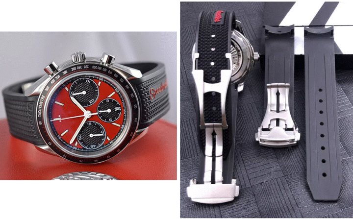 楽天市場】スピードマスター ラバーベルト バンド Dバックル オメガ用