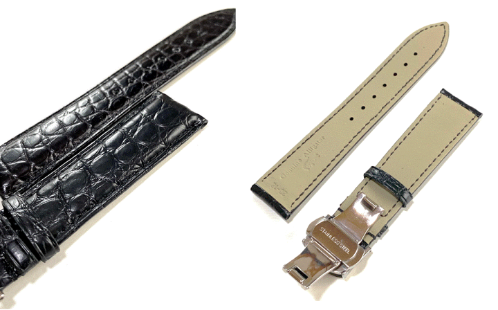 楽天市場】腕時計用 レザーベルト メンズ 20mm 本革 ワニ革 ロレックス