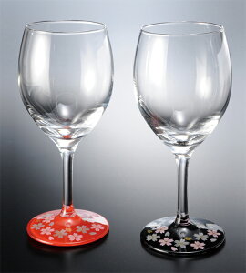 【ポイントアップ】【メーカー直送】ぬりもん de Verre ワイングラス 蒔絵 桜【紀州漆器】【内祝い】【お返し】【お祝い】【ギフト】【贈り物】【プレゼント】【ご挨拶】【快気祝い】