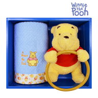 【在庫あり】ディズニー Pooh プーさんタオルセット ブルー【ギフト】【贈り物】【プレゼント】【内祝】…