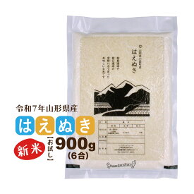 新米 はえぬき お試し米 900g 山形県 令和7年産 精白米 真空パック 送料無料 1kg以下 ポイント消化 お米