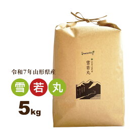 米 5kg 雪若丸 山形県 令和7年産 白米 新米 送料無料（一部地域を除く）