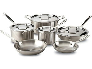 All-Clad �I�[���N���b�h�@�N�b�N�E�F�A�[6�_�Z�b�g�@d5 Brushed Stainless �V���[�Y