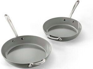 All-Clad �I�[���N���b�h�@26cm��30cm �Z���~�b�N�E�m���X�e�B�b�N�E�t���C�p��2�Z�b�g�@�⏕�n���h���t���@HA1 �V���[�Y