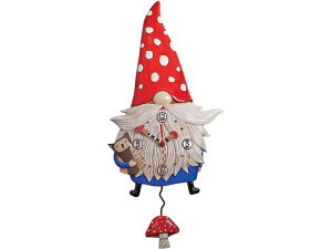 Allen Designs AEfUC@̗dK[fEm[̐Uqv@Wren The Gnome Wall Clock
