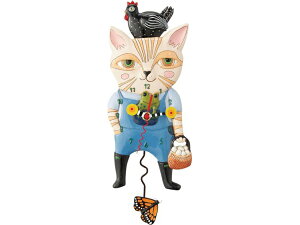 Allen Designs AEfUC@cɂ̔L̐Uqv@Country Cat Clock