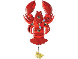 Allen Designs �A�����E�f�U�C���@���b�h�E���u�X�^�[�U��q���v�@DaPinci Red Lobster Wall Clock