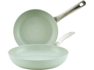 Circulon �T�[�L�������@Halo 20��25cm�m���X�e�B�b�N�Z���~�b�N�E�t���C�p��2�Z�b�g�@�i�Z�[�W�O���[���j�@[IH�Ή�]�@8��10inch�@LaserDefense �V���[�Y�@MEYER �}�C���[