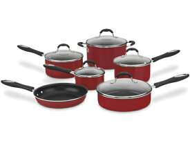 Cuisinart クイジナート　ノンスティック・クックウェアー6点セット　（赤）