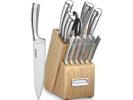 Cuisinart クイジナート　ナイフ木製ブロック15点セット　（ステンレス）