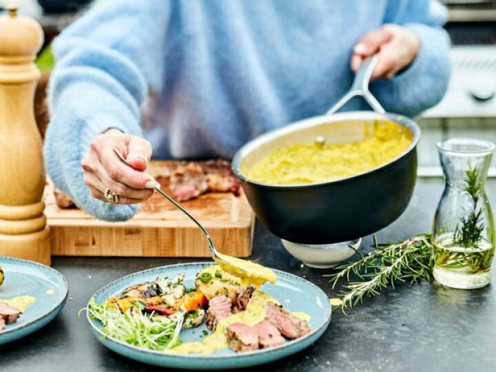 楽天市場】Demeyere デメイエレ 24cmセラミック5層両手鍋 3.5QT Black  