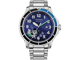 シチズン Eco-Drive　100m防水 ミッキーのスキューバ 男性用腕時計　（ブルー）　Disney 海外限定逆輸入モデル