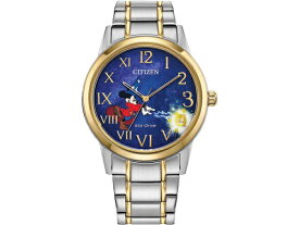 シチズン Eco-Drive　ミッキーの魔術師 夜光機能・男性用腕時計　（ブルー）　Disney映画「ファンタジア」 海外限定逆輸入モデル