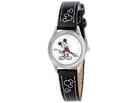 Disney ディズニー　ミッキー・マウス 女性用腕時計　（黒）　レザー・バンド