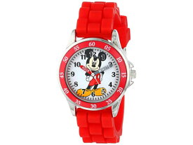 Disney ディズニー　ミッキー・マウス 子供用腕時計　（赤）　ラバー・バンド