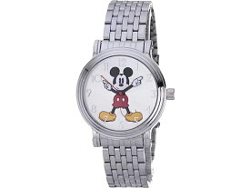 Disney ディズニー　ミッキー・マウス腕時計　（シルバー）　　Adult Vintage