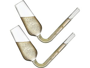 Godinger �V�����p���E�V���[�^�[ Flutes Guzzler �V�����p���O���X2�Z�b�g�@180ml×2