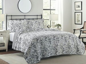 �y�X�^���_�[�h�z�@Laura Ashley ���[�� �A�V�����C�@Amberley Biscuit �L���g�E�Z�b�g �i�u���b�N/�z���C�g�j�@172×223cm�@����|���z�c1�������J�o�[1���@�Q��