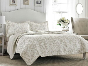 �y�N�C�[���z�@Laura Ashley ���[�� �A�V�����C�@Amberley Biscuit �L���g�E�Z�b�g �i�A���o���[�E�x�[�W���j�@228×228cm�@����|���z�c1�������J�o�[2���@�Q��