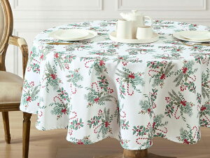 Laura Ashley ���[�� �A�V�����C�@�e�[�u���N���X 177cm Round�@�i�L�����f�B�P�C���j