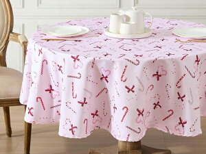 Laura Ashley ���[�� �A�V�����C�@�e�[�u���N���X 177cm Round�@�i�s���N�E�L�����f�B�P�C���j